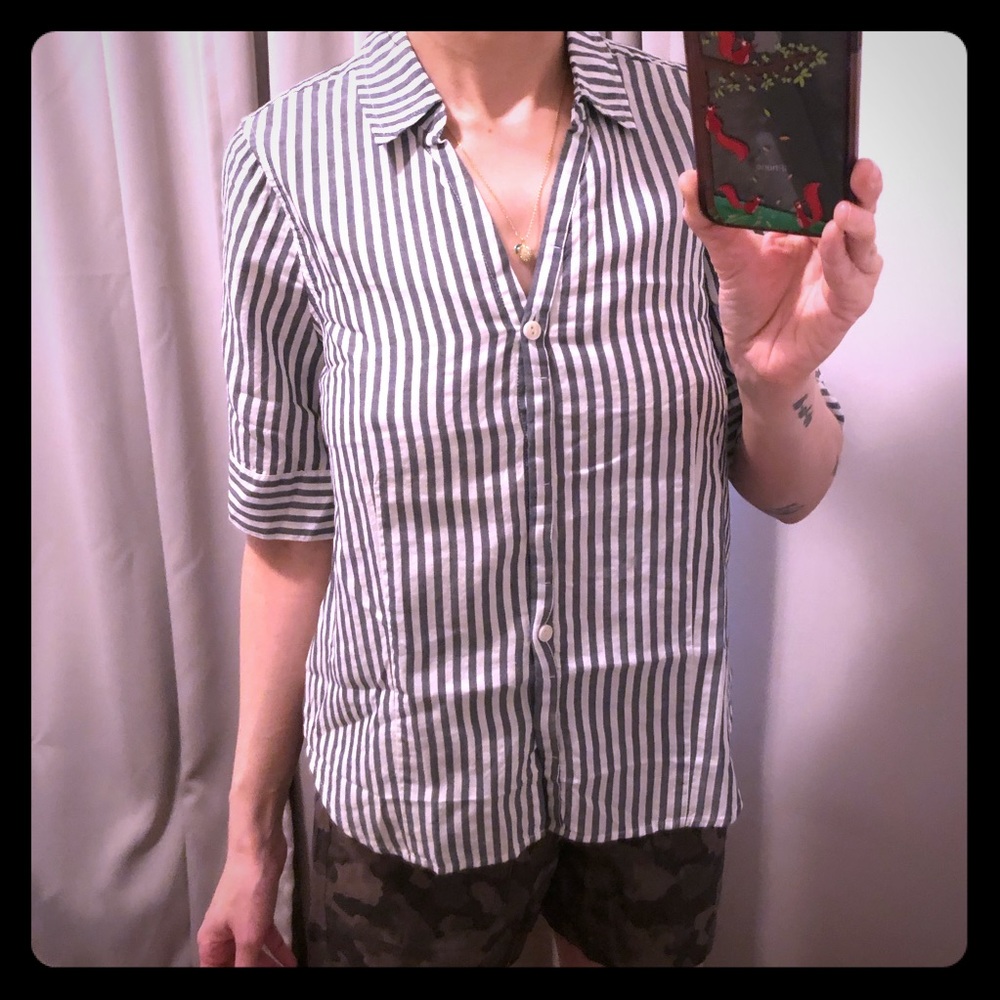 J. Crew | Button Down Shirt Sleeve Striped